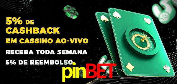 Promoções do cassino ao Vivo pinbet